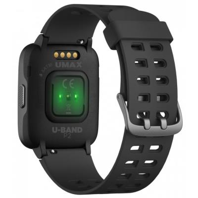 UMAX chytré hodinky U-Band P2 Black/ 1,3" IPS/ Bluetooth 4.2/ nRF52840/ ATM5/ iOS 8.0 +/ Android 4.3 +/ app Veryfit PRO