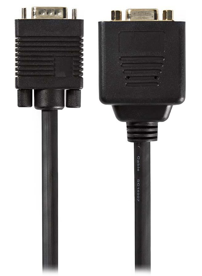 NEDIS rozbočovač kabel VGA/ 1x VGA (M) - 2x VGA (F)/ 20cm/ černý