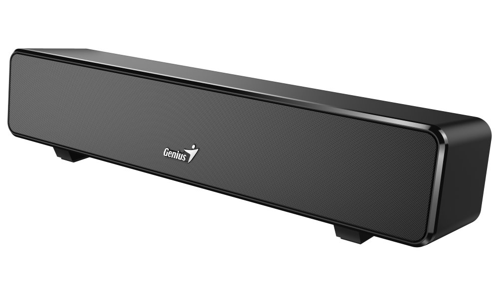 GENIUS repro USB SoundBar 100/ drátový/ 6W/ USB/ 3,5" jack/ černý