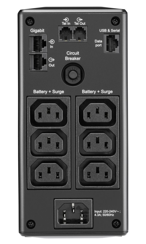 APC Back-UPS Pro BR 650VA (390W)/ LINE-INTERAKTIVNÍ/ AVR/ 230V/ LCD/ 6x IEC zásuvka