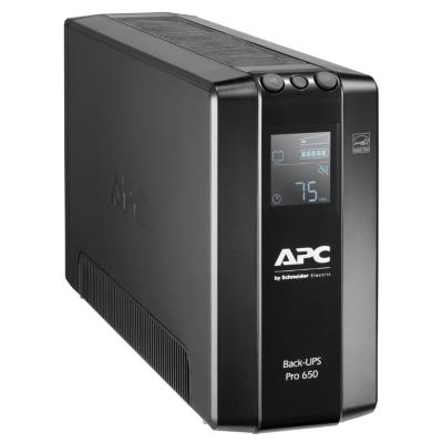 APC Back-UPS Pro BR 650VA (390W)/ LINE-INTERAKTIVNÍ/ AVR/ 230V/ LCD/ 6x IEC zásuvka