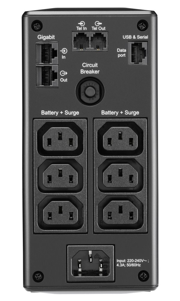 APC Back-UPS Pro BR 900VA (540W)/ LINE-INTERAKTIVNÍ/ AVR/ 230V/ LCD/ 6x IEC zásuvka