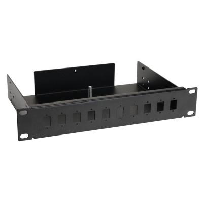 Solarix vana optická 10" 1U BK včetně čela SC 10 portů simplex FO-10-1-10SCS-B