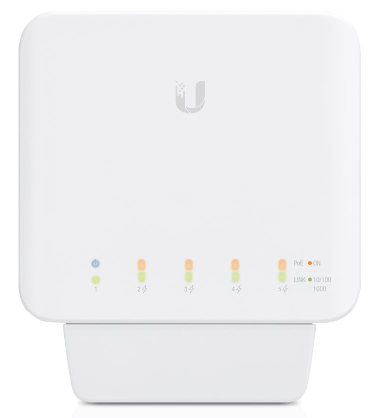 Ubiquiti UniFi Switch Flex - 5x GbE, 1x PoE++ In, 4x PoE Out, venkovní