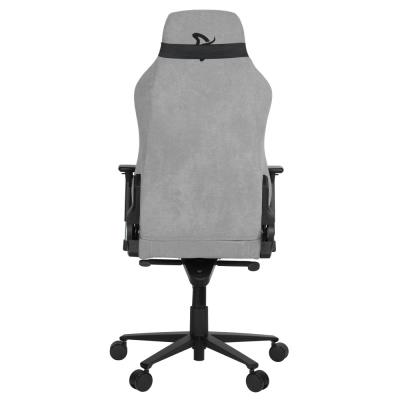 AROZZI herní židle VERNAZZA Soft Fabric Light Grey/ povrch Elastron/ světle šedá