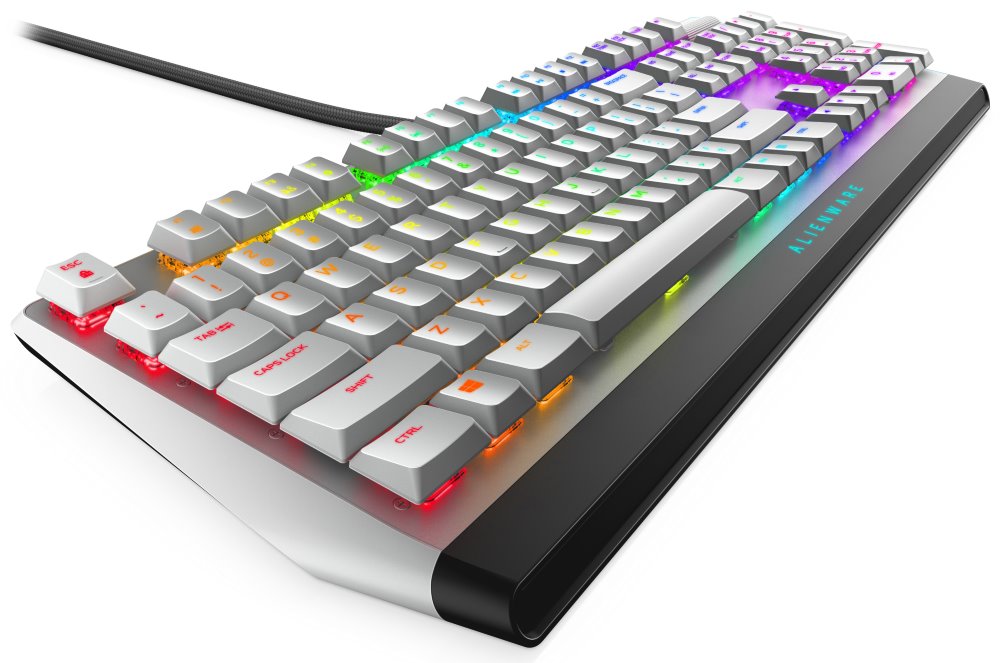 DELL klávesnice Alienware Low-profile RGB Mechanical Gaming Keyboard/  AW510K/ US/ Int./ mezinárodní/ Lunar Light