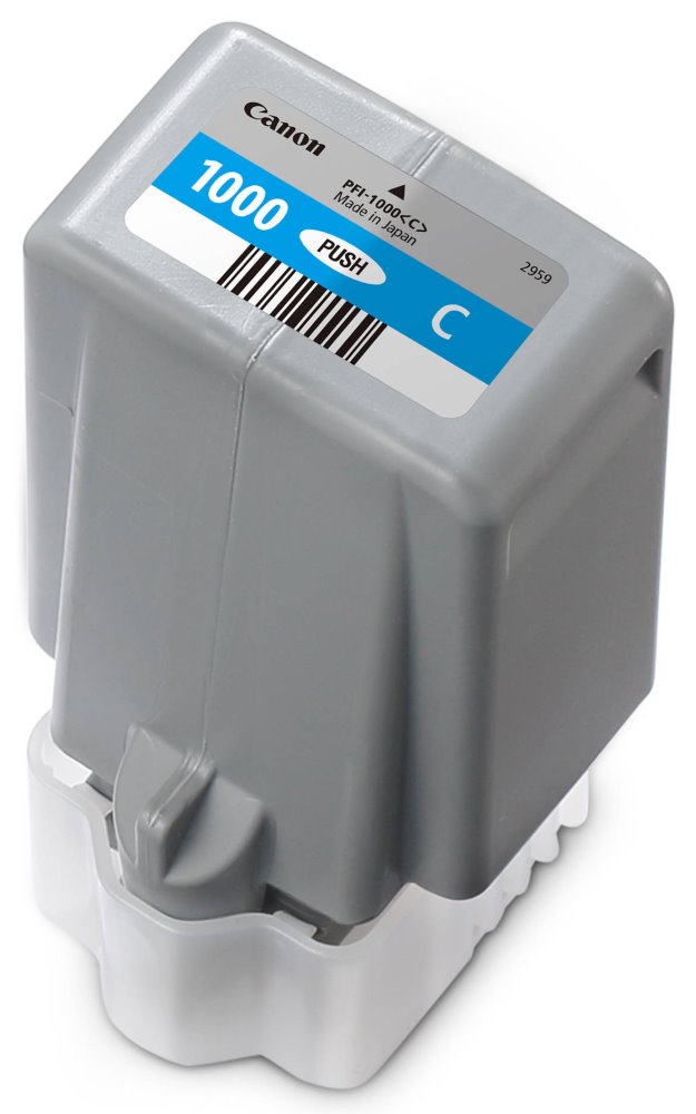 Canon inkoustová náplň PFI-1000 (cyan, 80ml) pro Canon imagePROGRAF PRO-1000