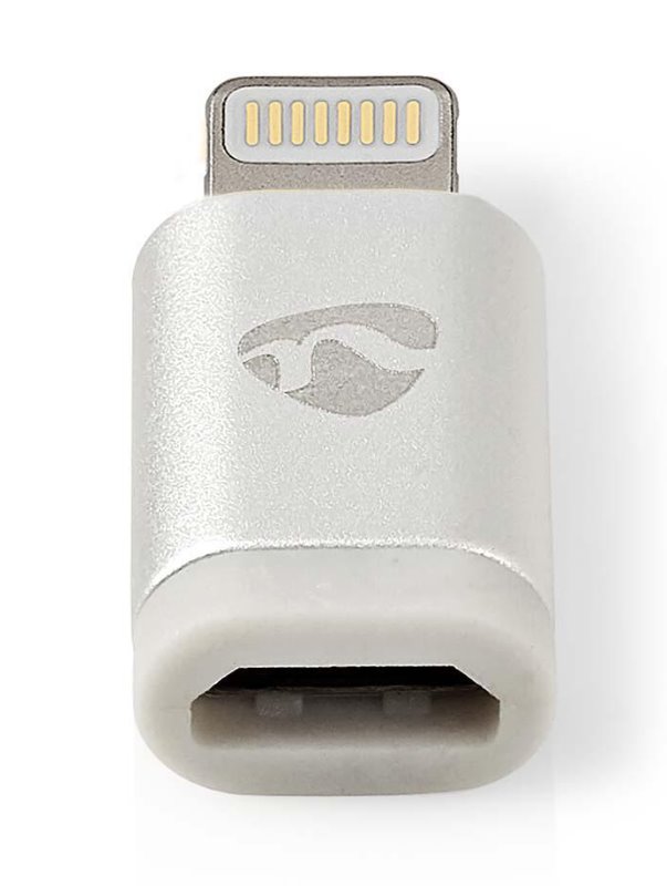 NEDIS synchronizační a nabíjecí adaptér/ 8pinová Lightning zástrčka na USB 2.0 Micro B zásuvku/ blistr