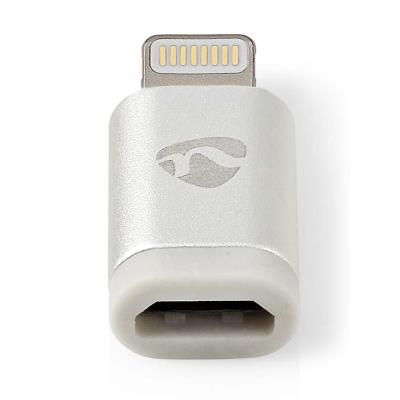 NEDIS synchronizační a nabíjecí adaptér/ 8pinová Lightning zástrčka na USB 2.0 Micro B zásuvku/ blistr