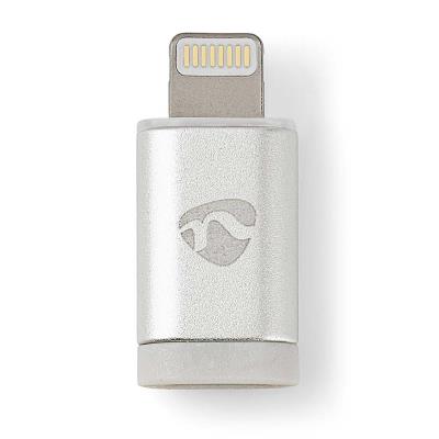 NEDIS synchronizační a nabíjecí adaptér/ 8pinová Lightning zástrčka na USB 2.0 Micro B zásuvku/ blistr