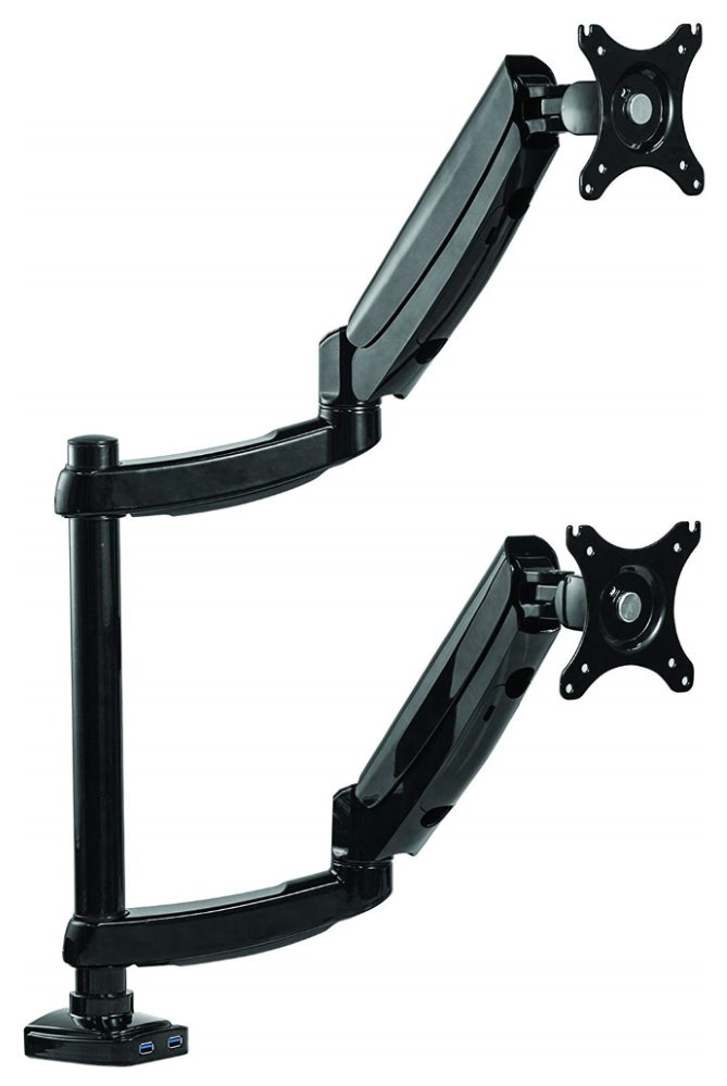 FELLOWES držák monitoru Platinium 2 ramena nad sebou