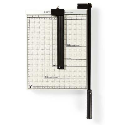 NEDIS řezačka na papír/ formát A4/ velikost řezu 210 x 297 mm/ kovová čepel/ černo-stříbrná