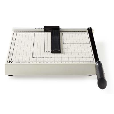 NEDIS řezačka na papír/ formát A4/ velikost řezu 210 x 297 mm/ kovová čepel/ černo-stříbrná