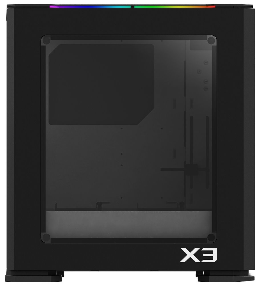 Zalman skříň X3 BLACK / Middle tower / ATX / USB 3.0 / USB 2.0 / průhledná bočnice