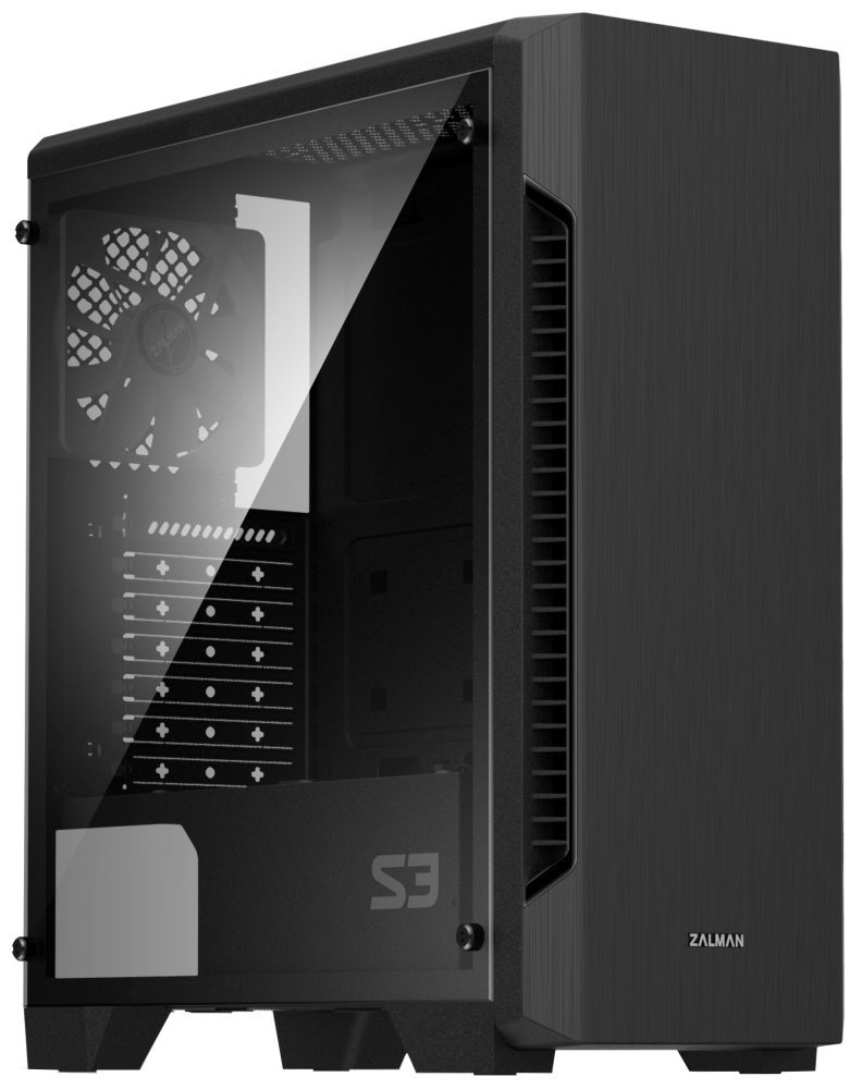 Zalman skříň S3 / Middle tower / ATX / USB 3.0 / USB 2.0 / průhledná bočnice