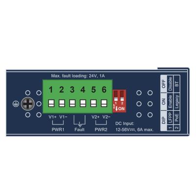 Planet IGUP-805AT PoE++ konvertor 802.3bt 95W, 1x 1000Base-T, 1x SFP 100/1000Base-X, dual power 12-56VDC, -40 až 75st.