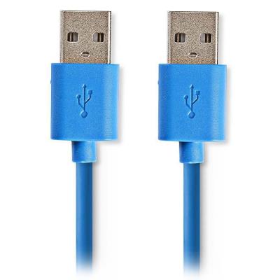 NEDIS kabel USB 3.0/ zástrčka USB-A - zástrčka USB-A/ modrý/ 2m