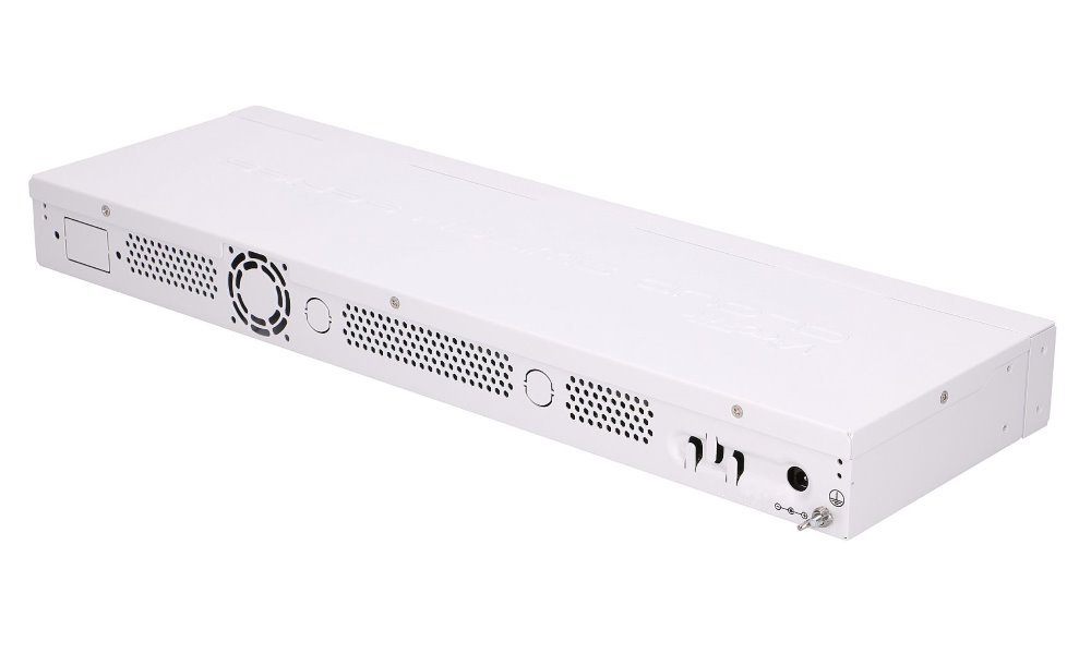 MikroTik Cloud Router Switch CRS326-24G-2S+RM, 800MHz CPU, 512MB, 24x GbE, 2xSFP+cage, ROS L5, PSU,1U Rackmount