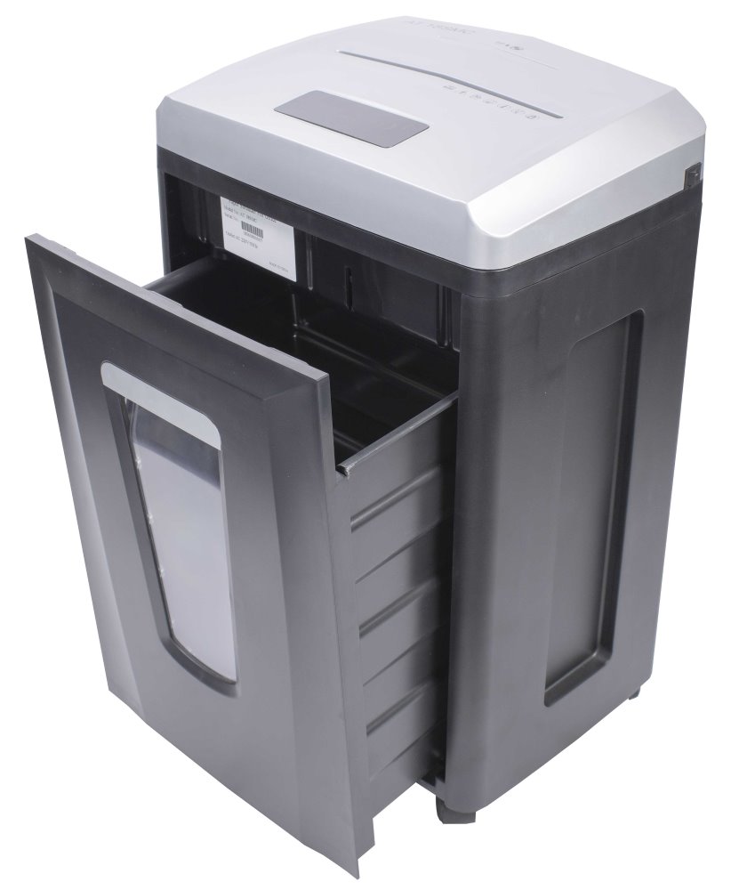 AT skartovač AT-18S-MC/ řez 1x6 mm/ pracovní šíře 230 mm/ kapacita 6 listů/ objem koše 22 l/ stupeň utajení P7/ šedý