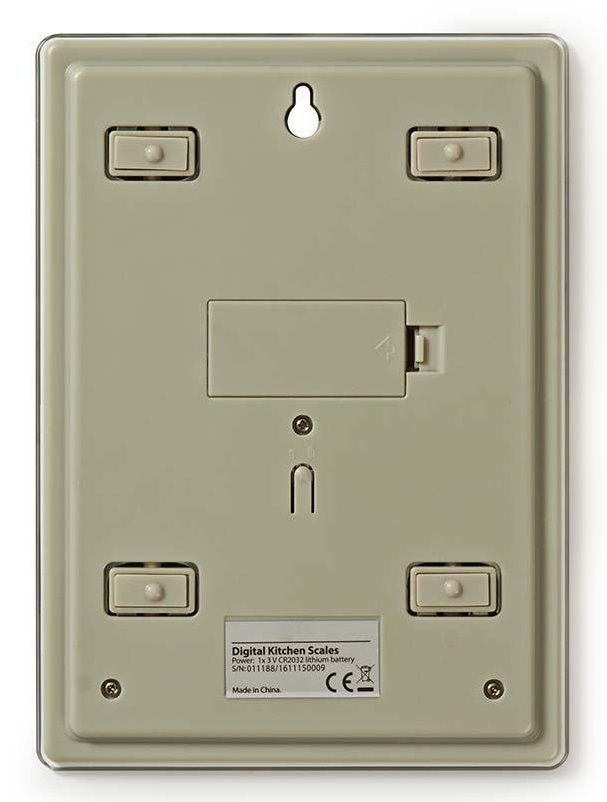 NEDIS digitální kuchyňská váha/ LCD/ sklo/ designový tisk