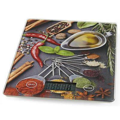 NEDIS digitální kuchyňská váha/ LCD/ sklo/ designový tisk