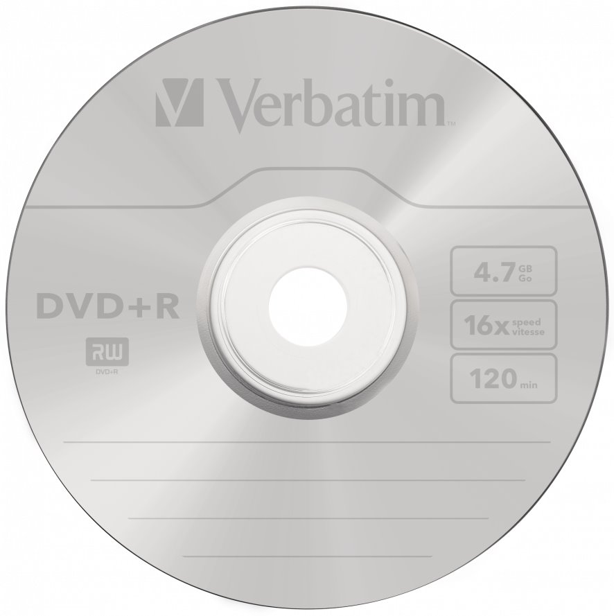 VERBATIM DVD+R 4,7GB/ 16x/ 25pack/ spindle