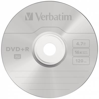 VERBATIM DVD+R 4,7GB/ 16x/ 25pack/ spindle