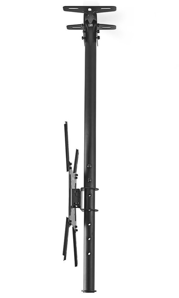 NEDIS stropní držák pro LCD a TV/ 26 - 42"/ nosnost 20 kg/ náklon 25°/ úhel otáčení 90°/ nastavitelná výšká/ ocel/ černý