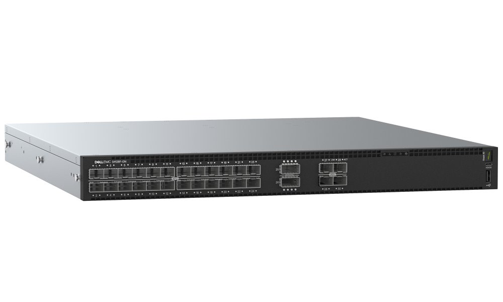 DELL Networking S4128F-ON switch/ 28x 10GbE SFP+/ 2 x QSFP28/ IO to PSU/ 2x zdroj/ reverse / management/ 1Y CAR