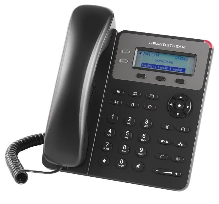 Grandstream GXP1615 VoIP telefon   1x SIP účet, HD audio, 3 program.tlačítka, switch 2xLAN 10/100Mbps, PoE