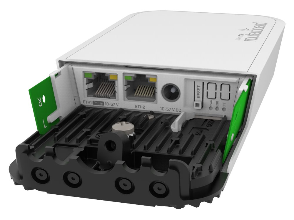 MikroTik RouterBOARD wAP ac LTE6 kit, 4x 716MHz CPU, 128MB RAM, 2x Gbit LAN, 2.4+5GHz Wi-Fi, 2x2 MIMO, 2,5dBi anténa, L4
