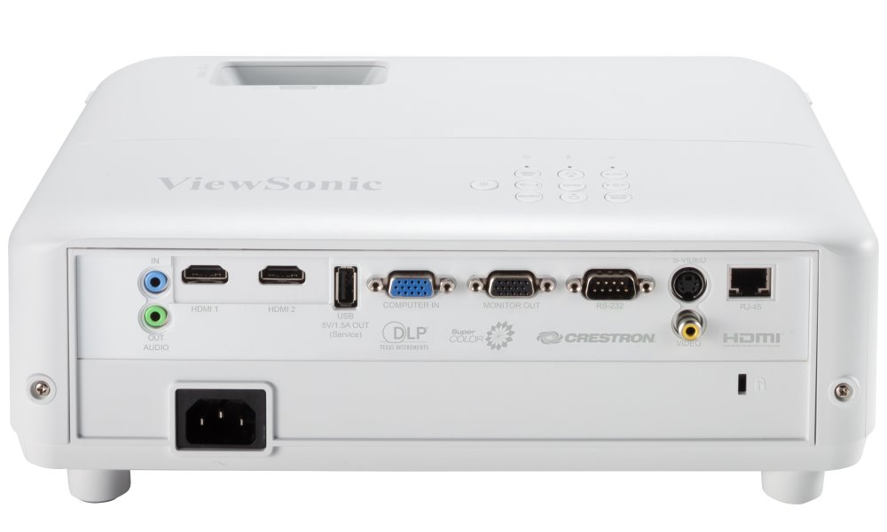 ViewSonic PG706HD/ FullHD/ DLP projektor/ 4000 ANSI/ 12000:1/ Repro/ 2x HDMI/ 2x VGA/ RJ45