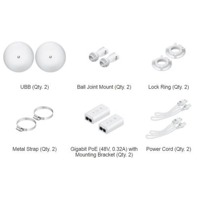 Ubiquiti UniFi UBB - 60 GHz/5 GHz bezdrátový bridge s 1,7+Gbps propustností, 17dBi anténa,