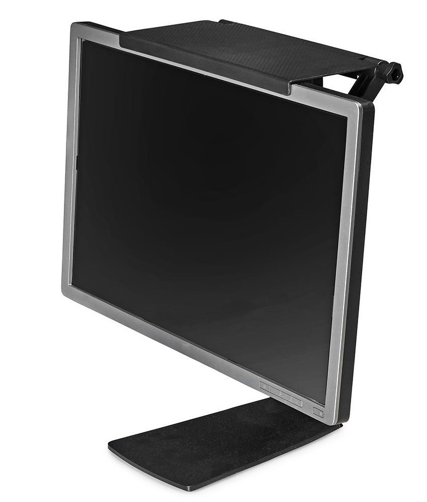 NEDIS ergonomická police nad obrazovku/ multifunkční/ černá