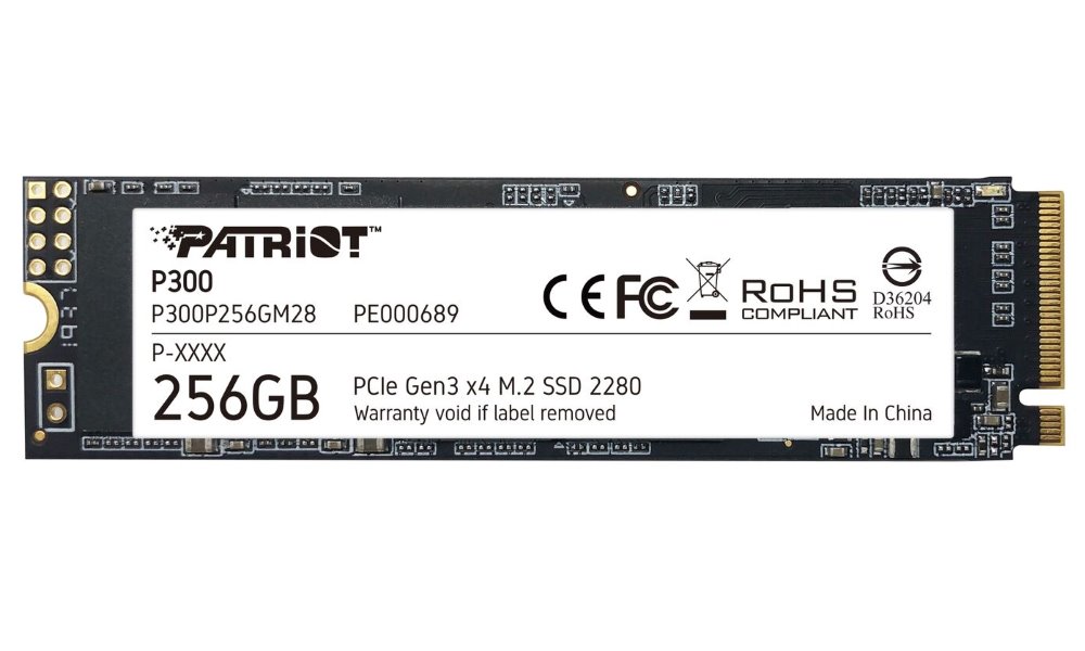 PATRIOT P300 256GB SSD / Interní / M.2 PCIe Gen3 x4 NVMe 1.3 / 2280