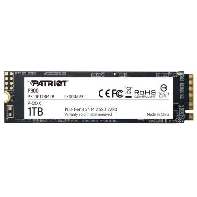 PATRIOT P300 1TB SSD / Interní / M.2 PCIe Gen3 x4 NVMe 1.3 / 2280