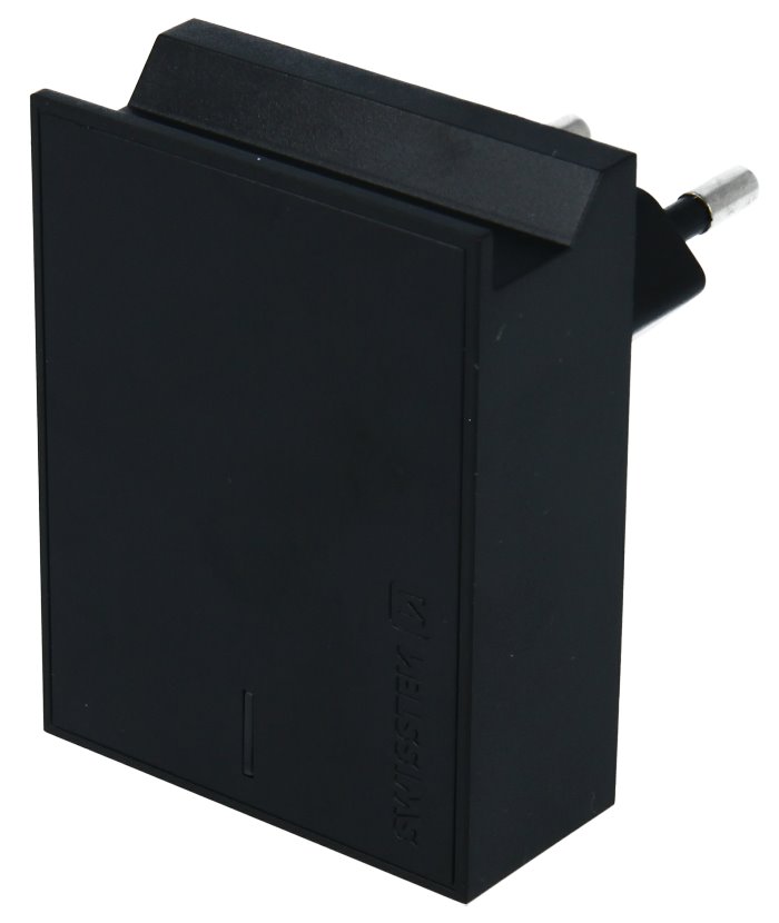 Swissten Síťový Adaptér Smart Ic 2X Usb 3A Power + Datový Kabel Usb / Lightning Mfi 1,2 M Černý