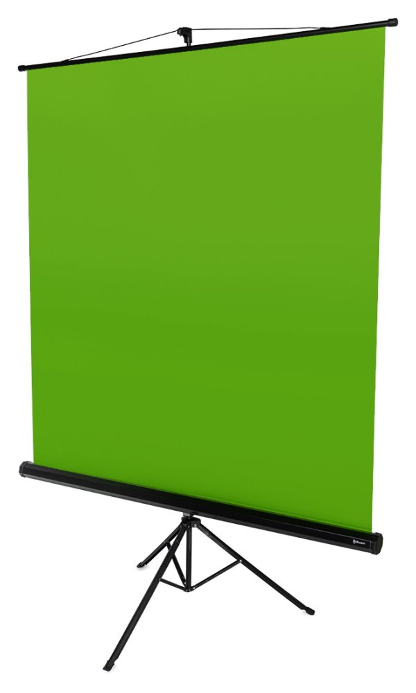 AROZZI Green Screen/ zelené plátno pro fotografy a streamery/ mobilní trojnožka 90" (228 cm)/ 157 x 157 cm/ case černý