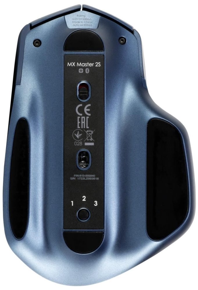 Logitech myš MX Master 2S / Bezdrátová/ Laser/ 4000dpi/ Bluetooth/ Midnight Teal