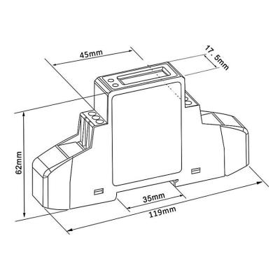 Eastron SDM120 Modbus elektroměr pro LAN ovladač v3