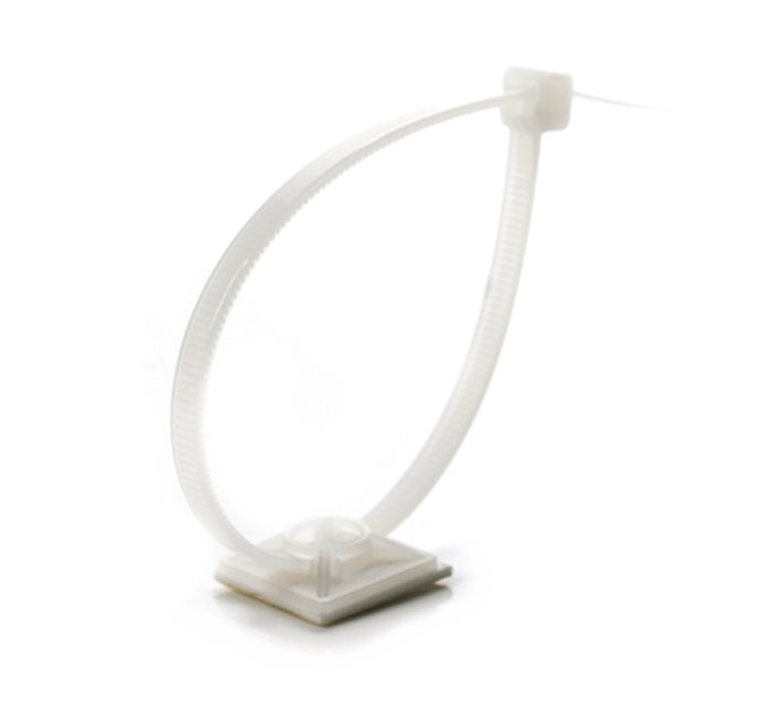 Solarmi příchytka M-A-19 (HW-3AC), samolepící i šroubovací 19,5X19,5MM pro páska do 4,6mm