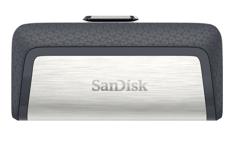 SanDisk Ultra Dual USB-C Drive 128GB / USB 3.0 Typ-C /  USB 3.0 Typ-A / stříbrný