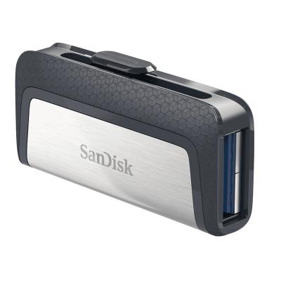 SanDisk Ultra Dual USB-C Drive 256GB / USB 3.0 Typ-C /  USB 3.0 Typ-A / stříbrný