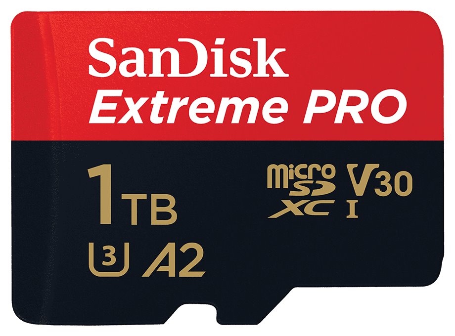 SanDisk Extreme Pro 1TB microSDXC / CL10 / A2 / UHS-I U3 / 170mb/s / vč. adaptéru