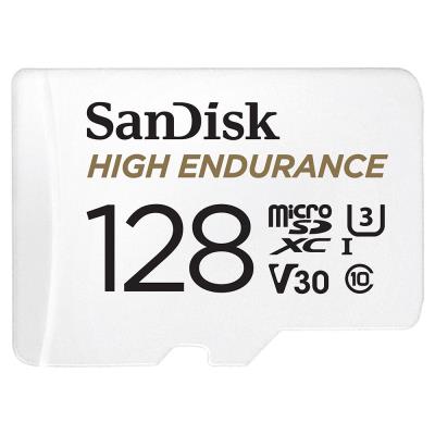 SanDisk High Endurance Video 128GB microSDXC / CL10 / UHS-3 V30 / vč. adaptéru