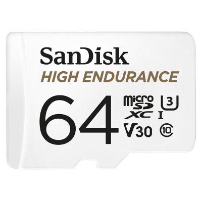 SanDisk High Endurance Video 64GB microSDXC / CL10 / UHS-3 V30 / vč. adaptéru
