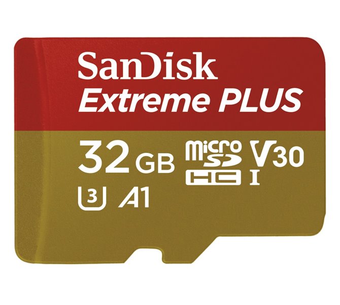 SanDisk Extreme Plus 32GB microSDHC / CL10 / A1 / UHS-I V30 / 95mb/s / vč. apdatéru