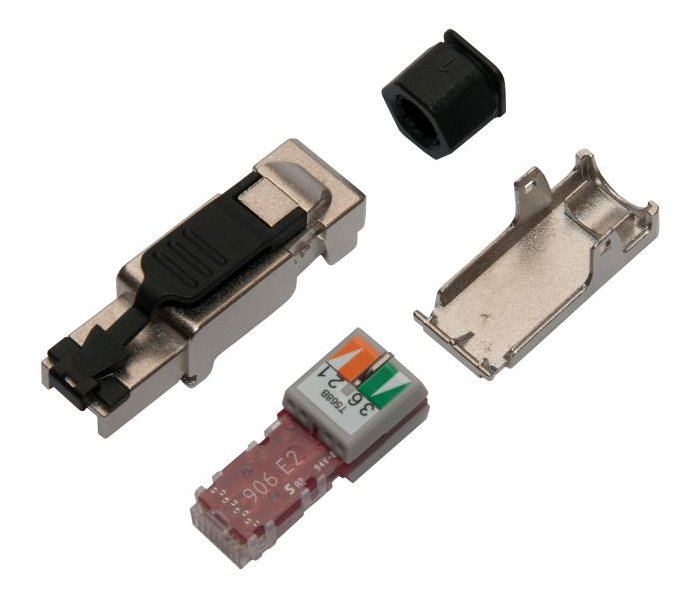 Solarix konektor průmyslový univerzální RJ45 CAT6A STP samořezný SXRJ45-6A-STP-BK-SA