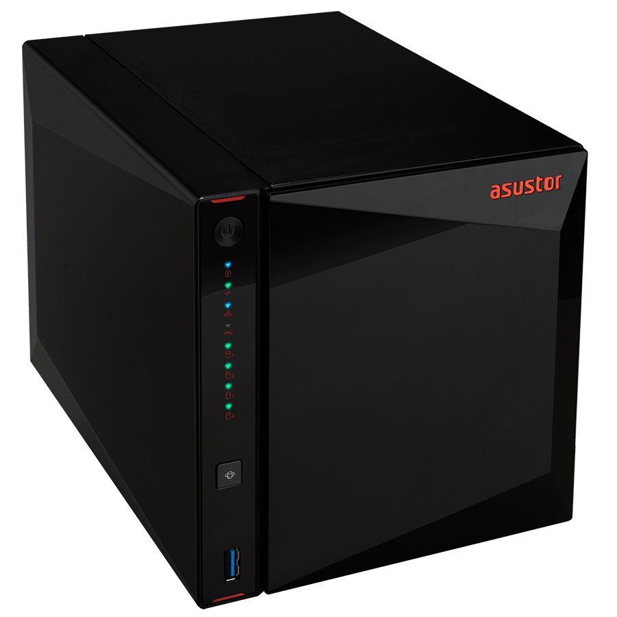 Asustor NAS Nimbustor 4 AS5304T / 4x 2,5"/3,5" SATA III/ Intel Celeron J4105 1.5 GHz/ 4GB/ 2x 2.5 GbE/ 3x USB 3.0/ HDMI