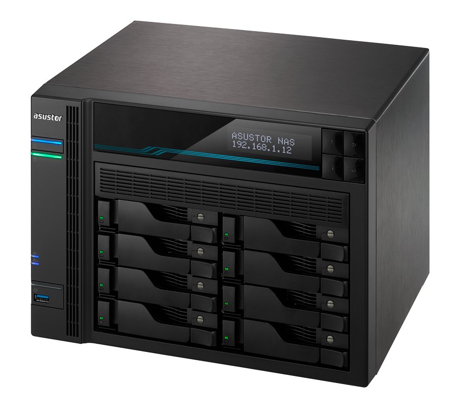 Asustor NAS AS6508T / 8x 2,5"/3,5" SATA III, 2x M.2/ Intel ATOM C3538 2.1 GHz/ 8GB/ 2x 10 GbE + 2x 2.5 GbE/ 2x USB 3.2